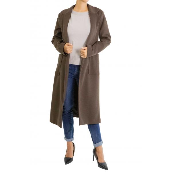 Cappotto con cinta Please